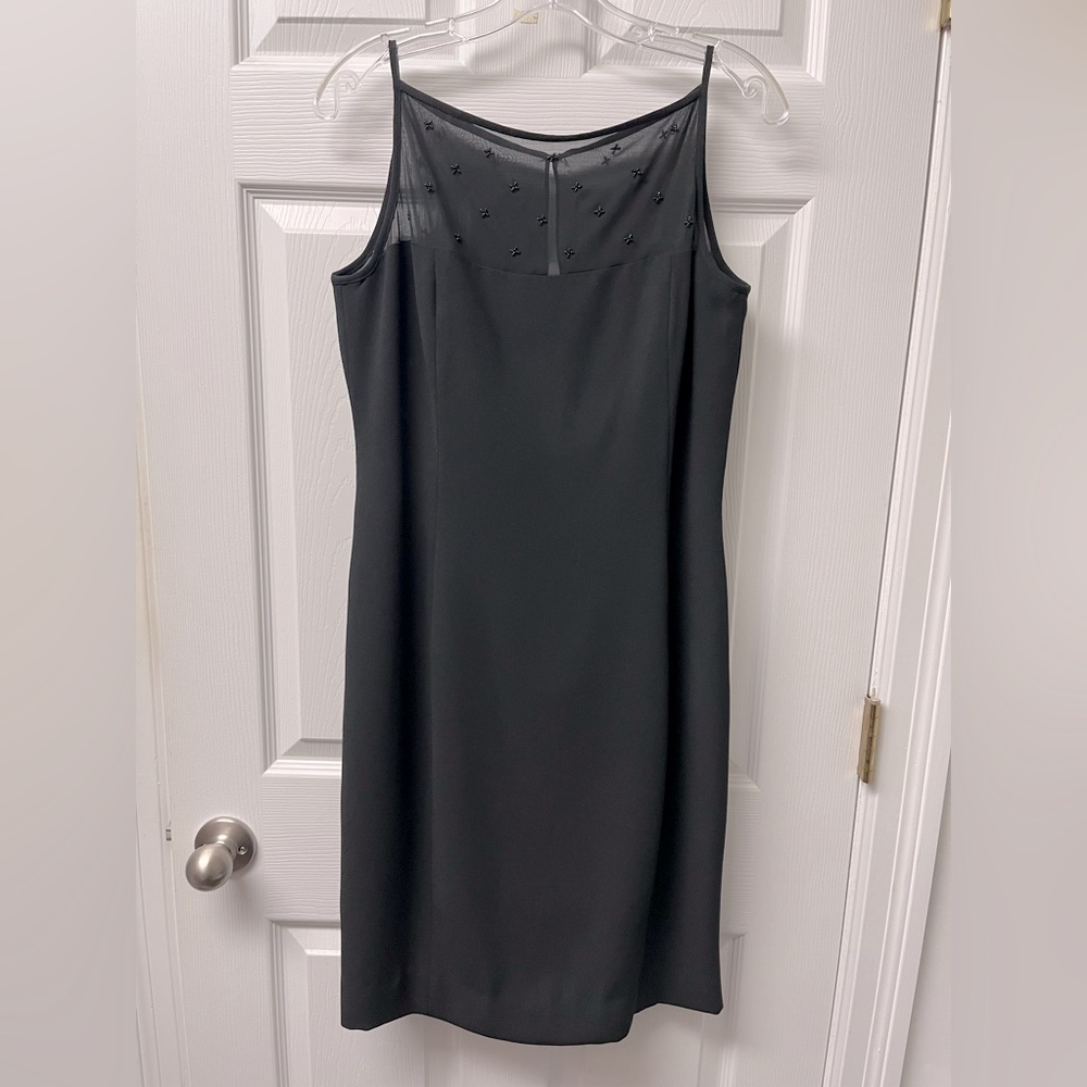 Vintage Jones black sheath cocktail dress Size 12